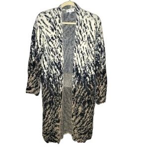 She + Sky Long Cardigan Women Black Gray Tan Size‎ Free